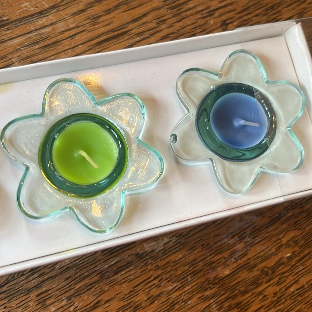 New crate & barrel little lights! Poppy candles